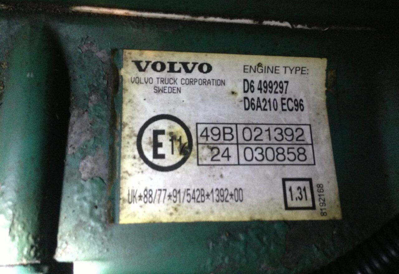 Volvo FL 612 D6A 210 E2 Volvo FL - Двигун в категорії Вантажівки: фото 2 Volvo FL 612 D6A 210 E2 Volvo FL - Двигун в категорії Вантажівки: фото 2
