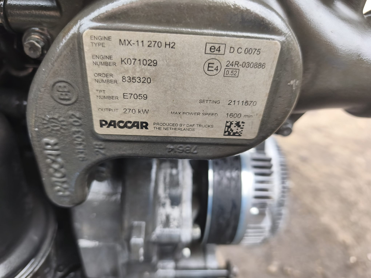 DAF Paccar MX-11 270 H2 DAF CF - Двигун в категорії Вантажівки: фото 3 DAF Paccar MX-11 270 H2 DAF CF - Двигун в категорії Вантажівки: фото 3