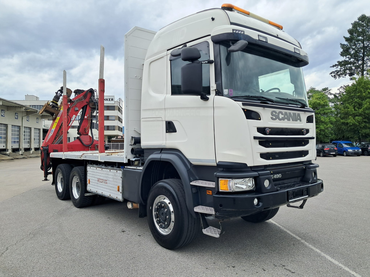 SCANIA G 490 6x6 Blatt-Blatt | Klima | Schaltgetriebe | Euro 6 | Penz-Kran 12Z | - Лісовоз, Вантажівка з маніпулятором: фото 1 SCANIA G 490 6x6 Blatt-Blatt | Klima | Schaltgetriebe | Euro 6 | Penz-Kran 12Z | - Лісовоз, Вантажівка з маніпулятором: фото 1