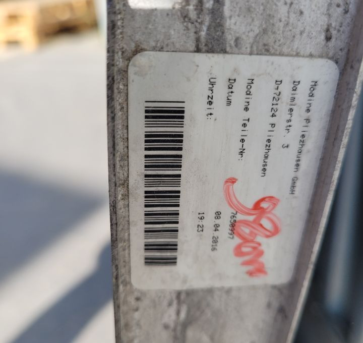 CHŁODNICA WODY MAN TGX E6 MODINE 7650997 98CM SZCZELNA - Радіатор в категорії Вантажівки: фото 3 CHŁODNICA WODY MAN TGX E6 MODINE 7650997 98CM SZCZELNA - Радіатор в категорії Вантажівки: фото 3