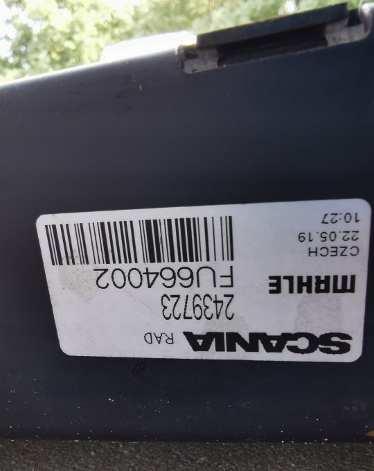 CHŁODNICA WODY SCANIA 2439723 SZCZELNA - Радіатор в категорії Вантажівки: фото 3 CHŁODNICA WODY SCANIA 2439723 SZCZELNA - Радіатор в категорії Вантажівки: фото 3