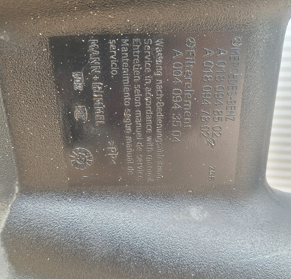 OBUDOWA FILTRA POWIETRZA MERCEDES ACTROS A0180948502 CHWALIM116 - Повітряний фільтр в категорії Вантажівки: фото 3 OBUDOWA FILTRA POWIETRZA MERCEDES ACTROS A0180948502 CHWALIM116 - Повітряний фільтр в категорії Вантажівки: фото 3