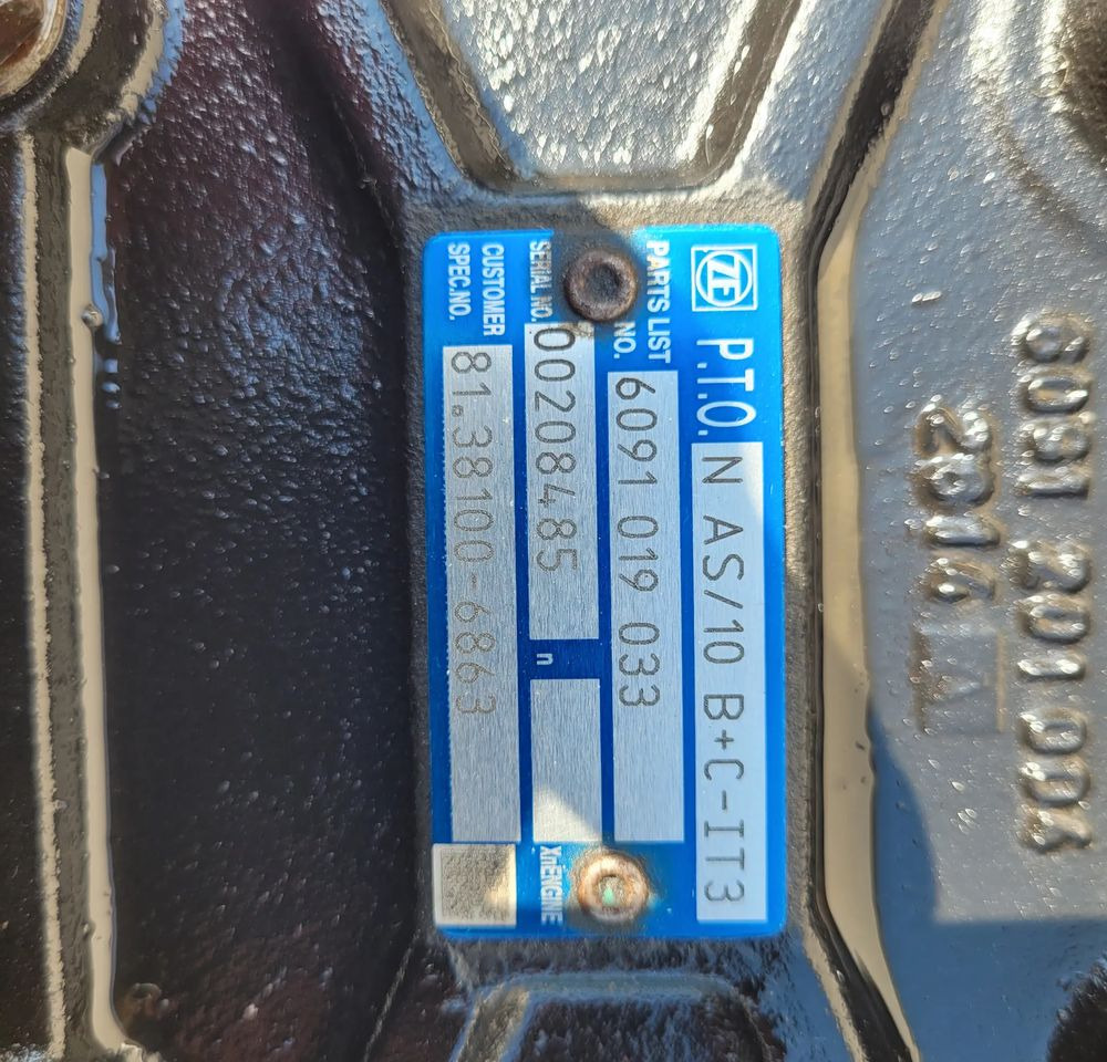 PRZYSTAWKA PTO N AS/10 B+C-IT3 81.38100-6863 - Трансмісія: фото 2 PRZYSTAWKA PTO N AS/10 B+C-IT3 81.38100-6863 - Трансмісія: фото 2