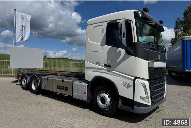 Volvo FH 500 Globetrotter, Euro 6, / 6x2 / Hydraulic body / frame 7.4 m / Tail lift - Контейнеровоз/ Змінний кузов вантажівка: фото 4 Volvo FH 500 Globetrotter, Euro 6, / 6x2 / Hydraulic body / frame 7.4 m / Tail lift - Контейнеровоз/ Змінний кузов вантажівка: фото 4