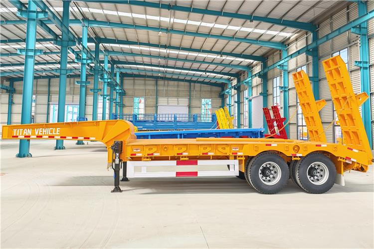 TITAN 2 Axle Low Loader Truck Trailer for Sale In Uganda - Низькорамна платформа напівпричіп: фото 2 TITAN 2 Axle Low Loader Truck Trailer for Sale In Uganda - Низькорамна платформа напівпричіп: фото 2