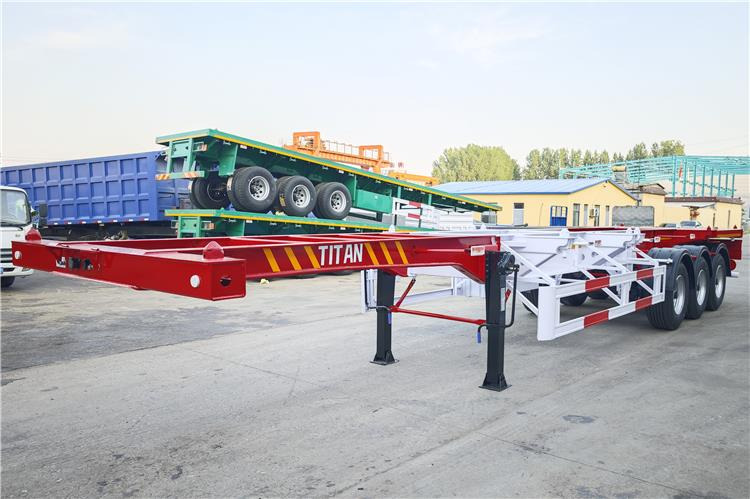 TITAN 3 Axle 40ft Container Chassis Trailer for Sale In Guam - Шасі напівпричіп: фото 1 TITAN 3 Axle 40ft Container Chassis Trailer for Sale In Guam - Шасі напівпричіп: фото 1