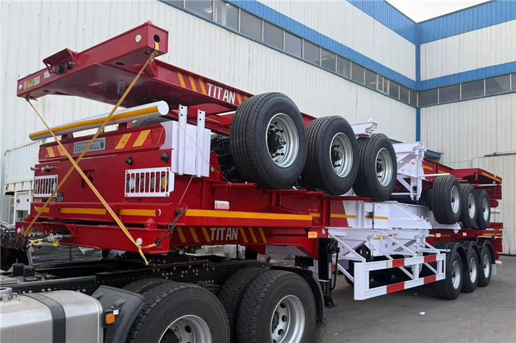 TITAN 3 Axle 40ft Container Chassis Trailer for Sale In Guam - Шасі напівпричіп: фото 4 TITAN 3 Axle 40ft Container Chassis Trailer for Sale In Guam - Шасі напівпричіп: фото 4
