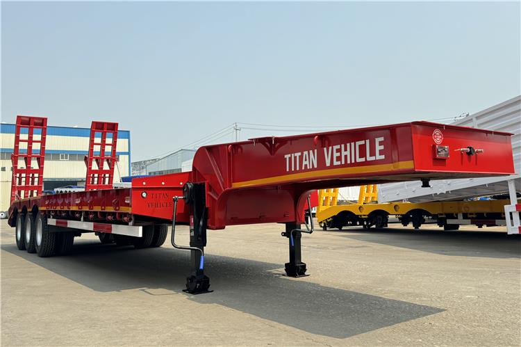 TITAN 3 Axle 60 Ton Truck Lowbed Trailer for Sale In Kenya - Низькорамна платформа напівпричіп: фото 1 TITAN 3 Axle 60 Ton Truck Lowbed Trailer for Sale In Kenya - Низькорамна платформа напівпричіп: фото 1