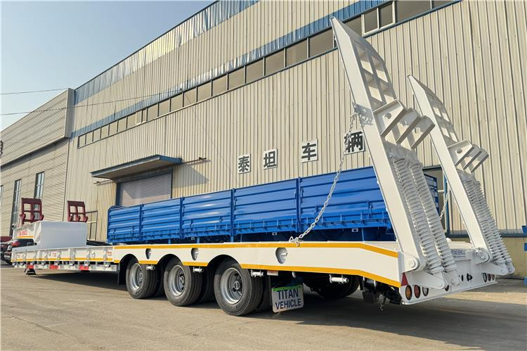 TITAN 3 Axle 80 Ton Lowbed Semi Trailer for Sale In Philippines - Низькорамна платформа напівпричіп: фото 2 TITAN 3 Axle 80 Ton Lowbed Semi Trailer for Sale In Philippines - Низькорамна платформа напівпричіп: фото 2
