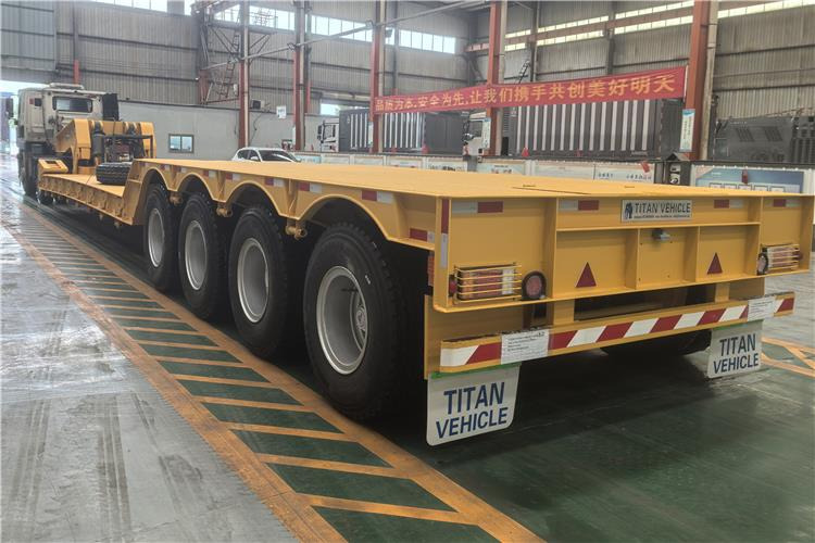 TITAN 4 Axle 100 Ton Removable Gooseneck Trailer for Sale in PNG - Низькорамна платформа напівпричіп: фото 2 TITAN 4 Axle 100 Ton Removable Gooseneck Trailer for Sale in PNG - Низькорамна платформа напівпричіп: фото 2