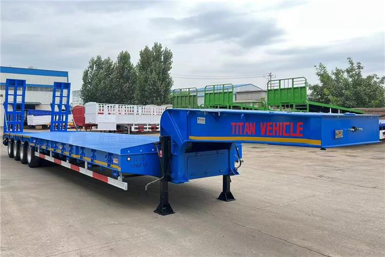 TITAN 4 Axle Low Bed Truck Trailer for Sale In Philippines - Низькорамна платформа напівпричіп: фото 1 TITAN 4 Axle Low Bed Truck Trailer for Sale In Philippines - Низькорамна платформа напівпричіп: фото 1