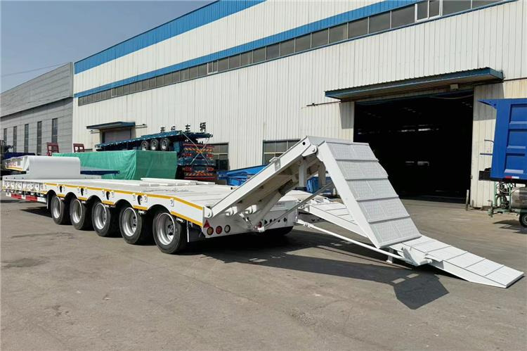 TITAN 5 Axle 100 Ton Low Bed Trailer for Sale In Tanzania - Низькорамна платформа напівпричіп: фото 1 TITAN 5 Axle 100 Ton Low Bed Trailer for Sale In Tanzania - Низькорамна платформа напівпричіп: фото 1