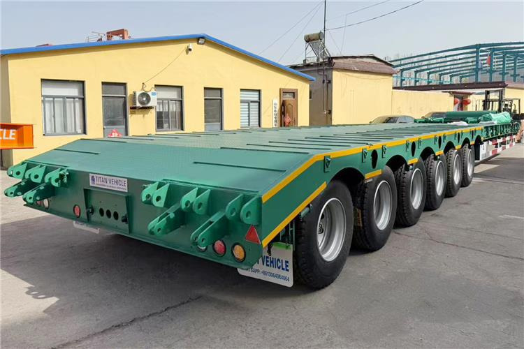 TITAN 6 Axle 80 Ton Low Loader Semi Trailer for Sale In Zambia - Низькорамна платформа напівпричіп: фото 4 TITAN 6 Axle 80 Ton Low Loader Semi Trailer for Sale In Zambia - Низькорамна платформа напівпричіп: фото 4
