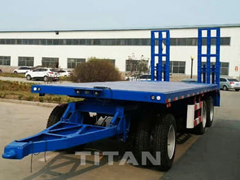 TITAN Drawbar Trailer for Sale in Zambia - Низькорамна платформа причіп: фото 1 TITAN Drawbar Trailer for Sale in Zambia - Низькорамна платформа причіп: фото 1