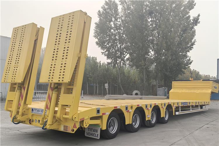 TITAN Heavy Duty 4 Low Bed Trailer for Sale Price In Guinea - Низькорамна платформа напівпричіп: фото 3 TITAN Heavy Duty 4 Low Bed Trailer for Sale Price In Guinea - Низькорамна платформа напівпричіп: фото 3