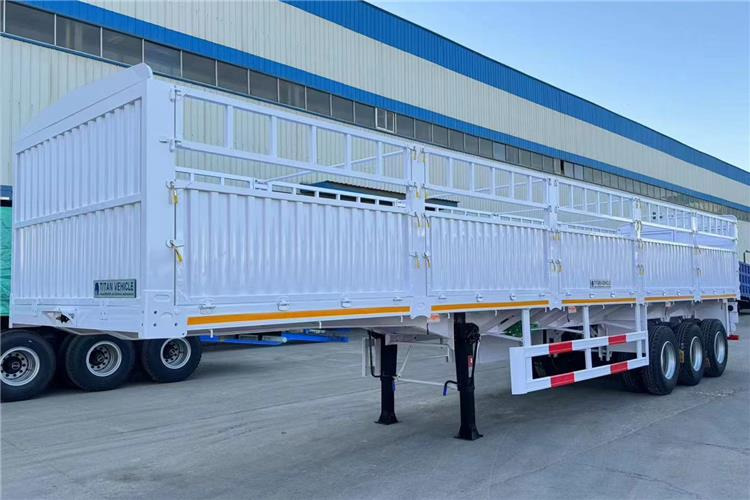 TITAN In Stock 30/40/50 Ton Fence Semi Trailer Transport Cargo Bulk In Senegal - Для перевезення худоби напівпричіп: фото 3 TITAN In Stock 30/40/50 Ton Fence Semi Trailer Transport Cargo Bulk In Senegal - Для перевезення худоби напівпричіп: фото 3