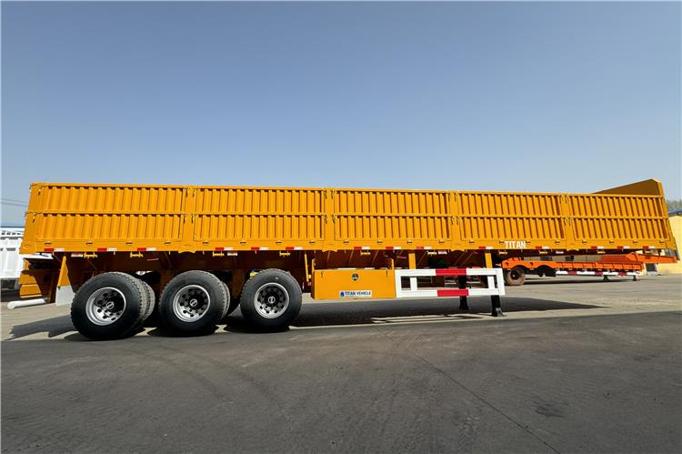 TITAN Tri Axle Side Wall Semi Trailer with 60 Ton Capcaity for Sale In Senegal - Бортовий напівпричіп/ Платформа: фото 5 TITAN Tri Axle Side Wall Semi Trailer with 60 Ton Capcaity for Sale In Senegal - Бортовий напівпричіп/ Платформа: фото 5