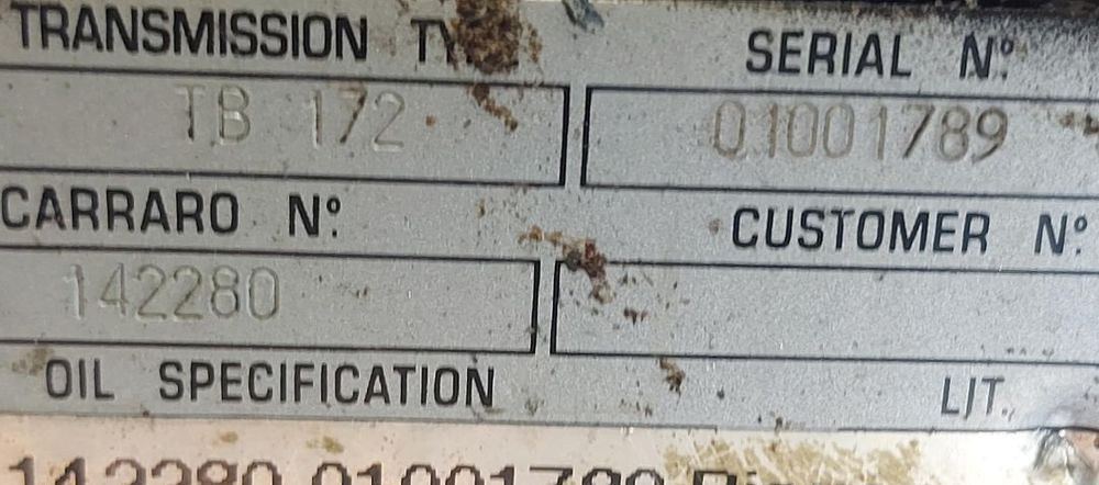 Corraro skrzynia biegów TB172 - Коробка передач та запчастини в категорії Будівельна техніка: фото 5 Corraro skrzynia biegów TB172 - Коробка передач та запчастини в категорії Будівельна техніка: фото 5