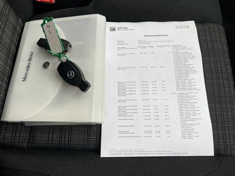 Легковий фургон Mercedes-Benz Vito 111 CDI 115pk E6 XL Extra Lang 3p Lease €286 p/m, Airco, Camera, laadbrug, onderhoudshistorie aanwezig: фото 9 Легковий фургон Mercedes-Benz Vito 111 CDI 115pk E6 XL Extra Lang 3p Lease €286 p/m, Airco, Camera, laadbrug, onderhoudshistorie aanwezig: фото 9