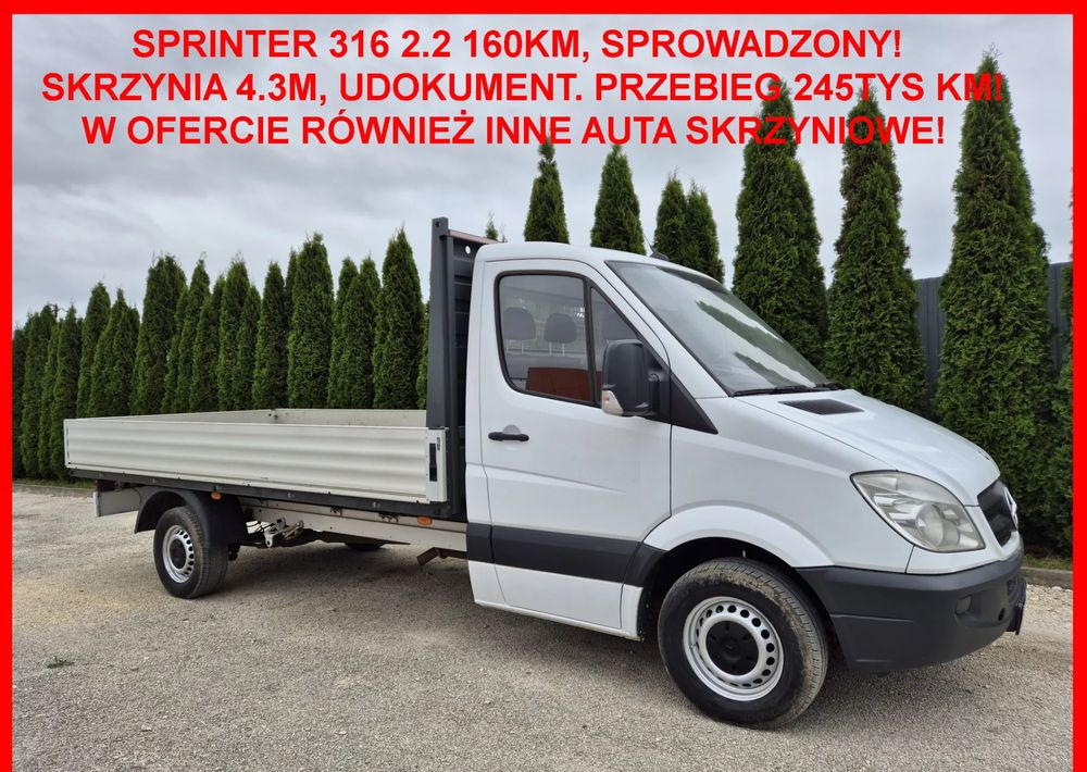 Mercedes-Benz 316CDI 2.2 160KM - Легка бортова вантажівка: фото 1 Mercedes-Benz 316CDI 2.2 160KM - Легка бортова вантажівка: фото 1