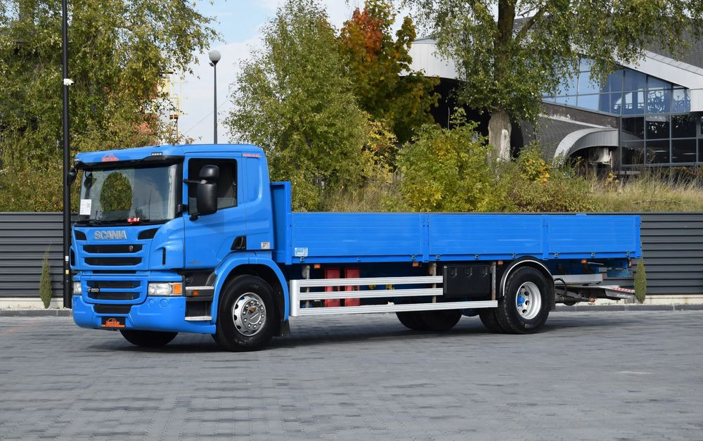 Scania P250 / EURO 6 / SKRZYNIA 7.8 M / WINDA DHOLLANDIA / PODUSZKI NA TYLNEJ OSI / RETARDER / KLIMA / TEMPOMAT / SERWISOWANY / SPROWADZONY - Бортова вантажівка/ Платформа: фото 1 Scania P250 / EURO 6 / SKRZYNIA 7.8 M / WINDA DHOLLANDIA / PODUSZKI NA TYLNEJ OSI / RETARDER / KLIMA / TEMPOMAT / SERWISOWANY / SPROWADZONY - Бортова вантажівка/ Платформа: фото 1