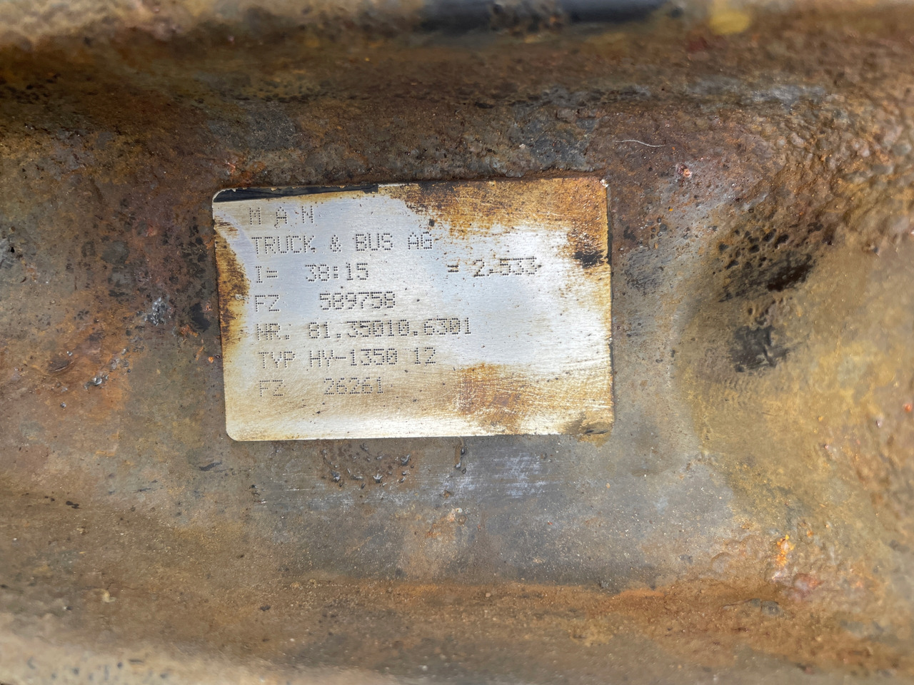 Задня вісь в категорії Вантажівки MAN TGX TGS TGA WKŁAD DYFERENCJAŁ MOSTU DYFER 38:15, 81350106301: фото 6