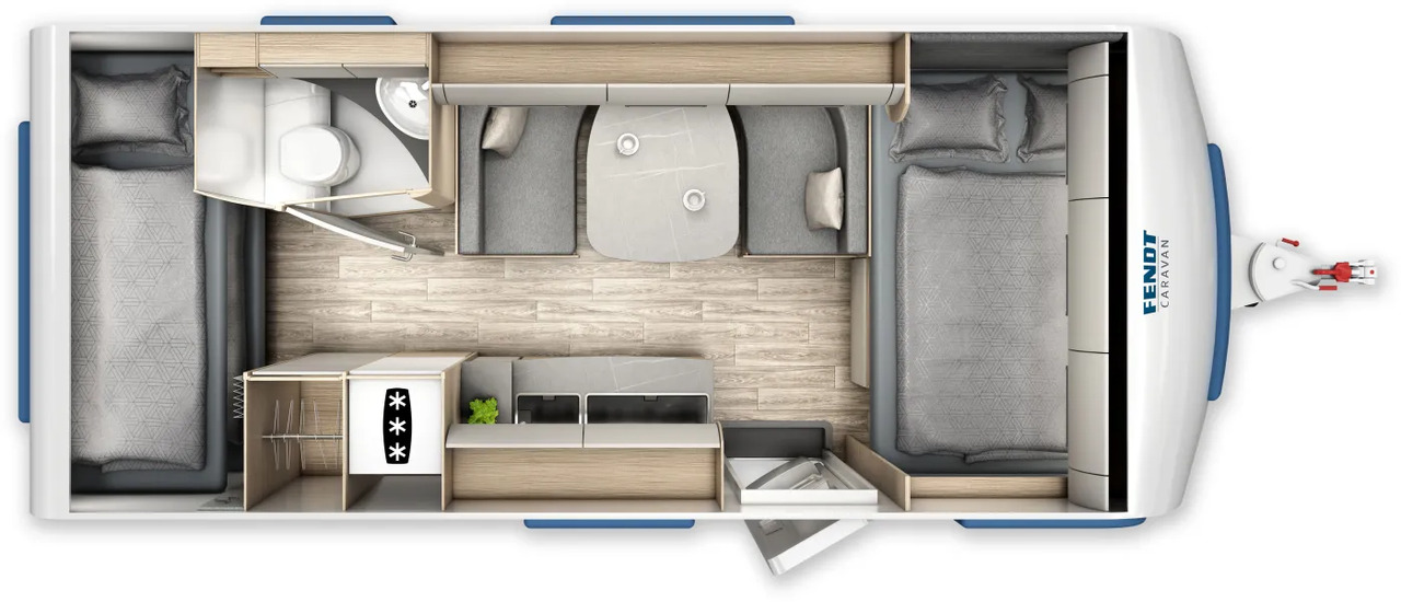 Fendt Bianco Activ 515 SKF GFK, Shower- + Safety-Paket - Причіп дача: фото 2 Fendt Bianco Activ 515 SKF GFK, Shower- + Safety-Paket - Причіп дача: фото 2