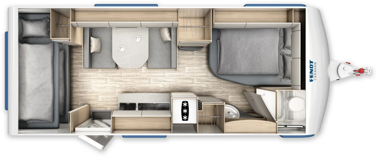 Fendt Bianco Selection 550 SKM GFK, Safety, Shower, 2.000 KG - Причіп дача: фото 2 Fendt Bianco Selection 550 SKM GFK, Safety, Shower, 2.000 KG - Причіп дача: фото 2