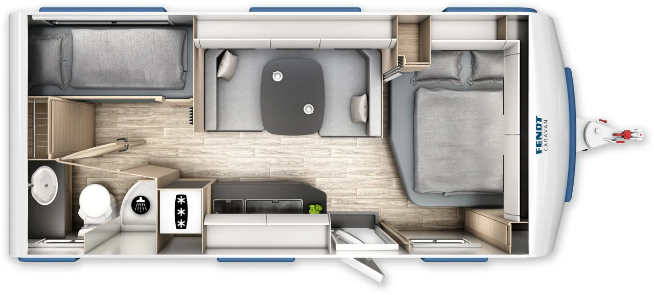 Wohnwagen Fendt Apero Activ 560 SKM neues Modell - Причіп дача: фото 2 Wohnwagen Fendt Apero Activ 560 SKM neues Modell - Причіп дача: фото 2