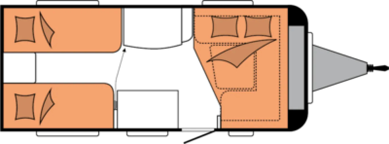 Wohnwagen Hobby De Luxe 460 LU - Причіп дача: фото 3 Wohnwagen Hobby De Luxe 460 LU - Причіп дача: фото 3