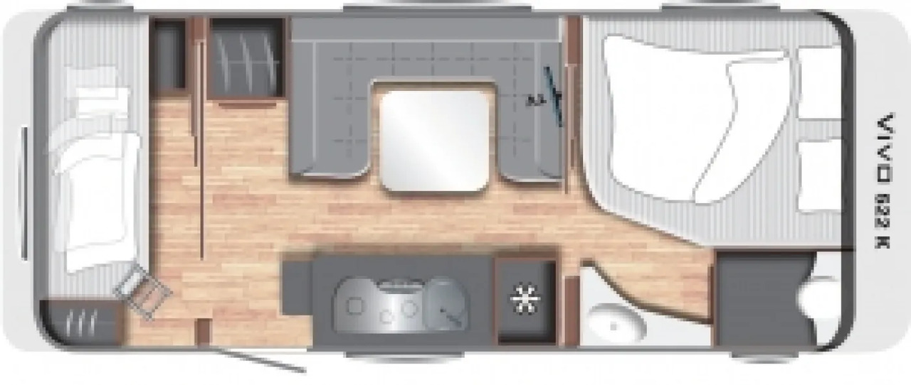 Wohnwagen LMC Vivo 522 K - Причіп дача: фото 2 Wohnwagen LMC Vivo 522 K - Причіп дача: фото 2