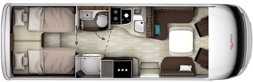 Frankia Titan I 790 GD Solar Klima Keramikv SOG ... - Інтегрований автобудинок: фото 2 Frankia Titan I 790 GD Solar Klima Keramikv SOG ... - Інтегрований автобудинок: фото 2