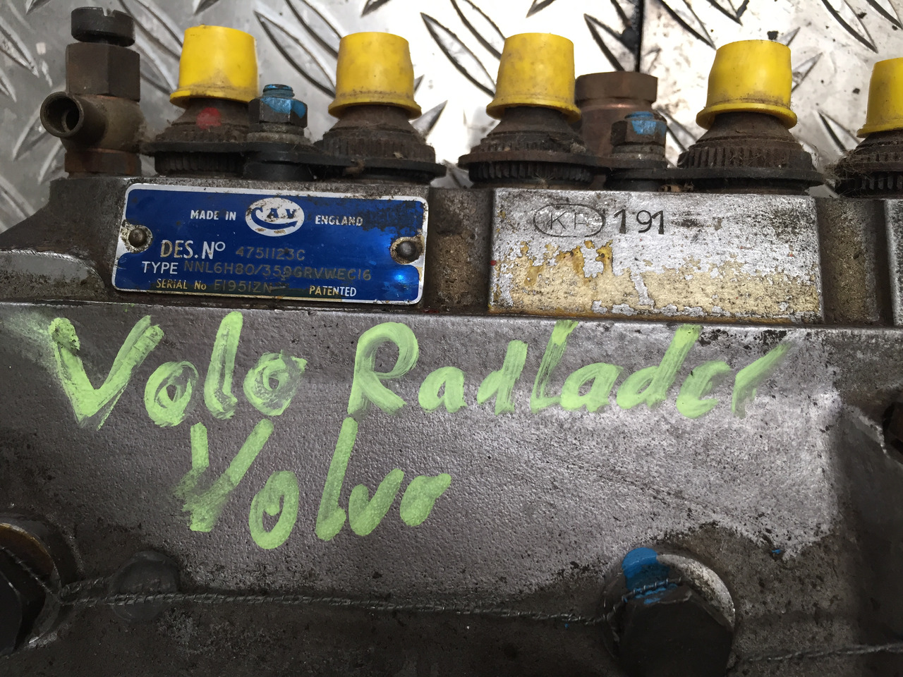 Gebrauchte Einspritzpumpe VOLVO Radlader, Typ : NNL6H80 / 359GRVWECI6 - Паливний насос в категорії Вантажівки: фото 5 Gebrauchte Einspritzpumpe VOLVO Radlader, Typ : NNL6H80 / 359GRVWECI6 - Паливний насос в категорії Вантажівки: фото 5