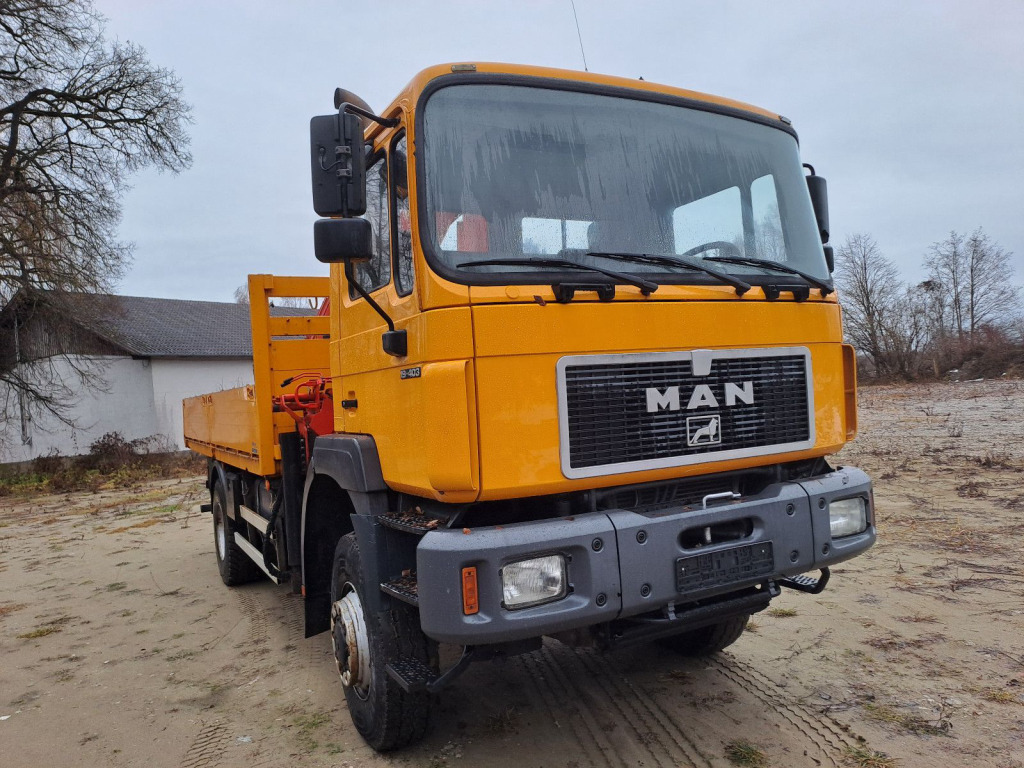 MAN 19.403 Pritsche 4x4 mit Palfingerkran PK 21000 mit Funk - Fernbedienung - Вантажівка з маніпулятором: фото 2 MAN 19.403 Pritsche 4x4 mit Palfingerkran PK 21000 mit Funk - Fernbedienung - Вантажівка з маніпулятором: фото 2
