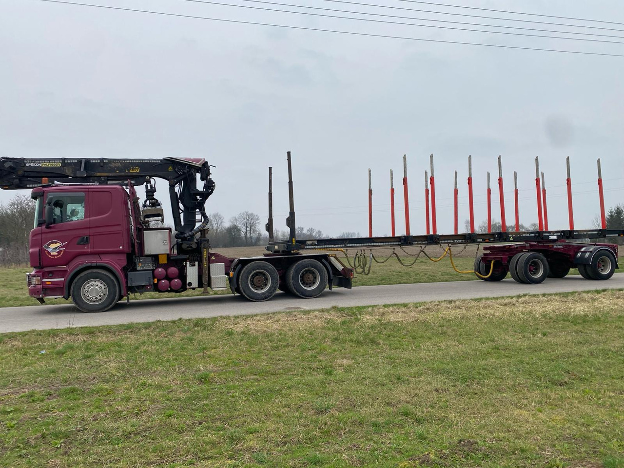 Тягач, Напівпричіп лісовоз SCANIA R500: фото 8