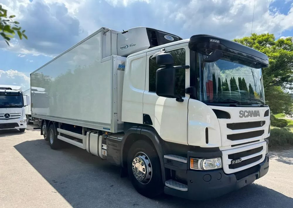 Scania Scania P 450 / CHŁODNIA + WINDA / 23 PALETY / EURO6 / OŚ SKRĘTNA / CARRIER/ ASO - Рефрижератор вантажівка: фото 1 Scania Scania P 450 / CHŁODNIA + WINDA / 23 PALETY / EURO6 / OŚ SKRĘTNA / CARRIER/ ASO - Рефрижератор вантажівка: фото 1