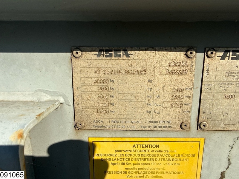 ASCA Chassis 10 / 20 / 30 ft, ADR - Контейнеровоз/ Змінний кузов напівпричіп: фото 4 ASCA Chassis 10 / 20 / 30 ft, ADR - Контейнеровоз/ Змінний кузов напівпричіп: фото 4