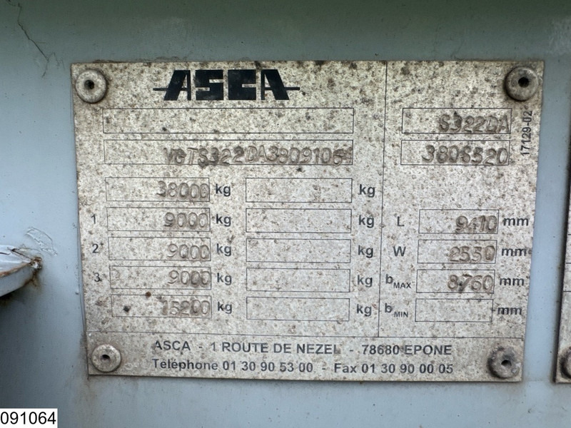 ASCA Chassis 10 / 20 / 30 ft, ADR - Контейнеровоз/ Змінний кузов напівпричіп: фото 4 ASCA Chassis 10 / 20 / 30 ft, ADR - Контейнеровоз/ Змінний кузов напівпричіп: фото 4