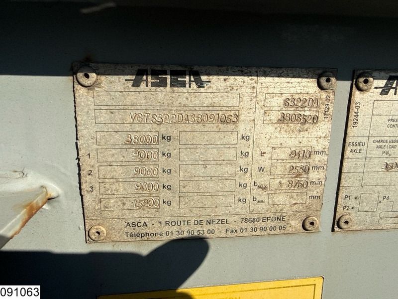 ASCA Chassis 10 / 20 / 30 ft, ADR - Контейнеровоз/ Змінний кузов напівпричіп: фото 4 ASCA Chassis 10 / 20 / 30 ft, ADR - Контейнеровоз/ Змінний кузов напівпричіп: фото 4