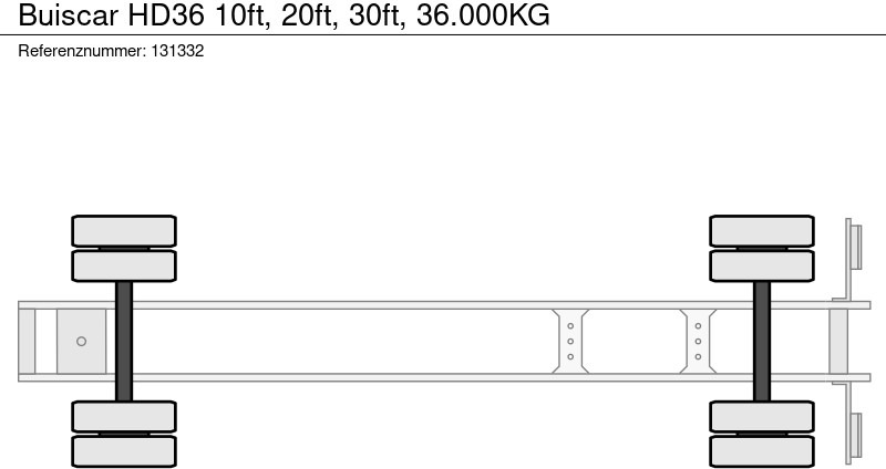 Контейнеровоз/ Змінний кузов напівпричіп Buiscar HD36 10ft, 20ft, 30ft, 36.000KG: фото 11 Контейнеровоз/ Змінний кузов напівпричіп Buiscar HD36 10ft, 20ft, 30ft, 36.000KG: фото 11
