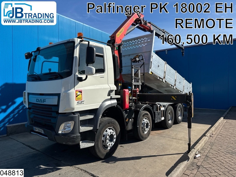 DAF CF 460 8x4, EURO 6, Palfinger, Retarder, Leaf suspension - Самоскид вантажівка, Вантажівка з маніпулятором: фото 1 DAF CF 460 8x4, EURO 6, Palfinger, Retarder, Leaf suspension - Самоскид вантажівка, Вантажівка з маніпулятором: фото 1
