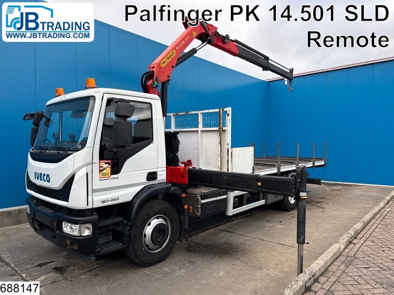Iveco Eurocargo 160E25 EURO 6, Palfinger, Remote, Steel - Бортова вантажівка/ Платформа, Вантажівка з маніпулятором: фото 1 Iveco Eurocargo 160E25 EURO 6, Palfinger, Remote, Steel - Бортова вантажівка/ Платформа, Вантажівка з маніпулятором: фото 1