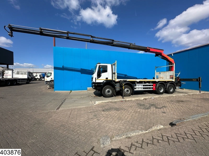 Бортова вантажівка/ Платформа, Вантажівка з маніпулятором Iveco Stralis 360 8x4, EURO 6, Palfinger, Remote, Steel suspenion: фото 15