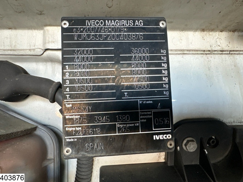 Бортова вантажівка/ Платформа, Вантажівка з маніпулятором Iveco Stralis 360 8x4, EURO 6, Palfinger, Remote, Steel suspenion: фото 7