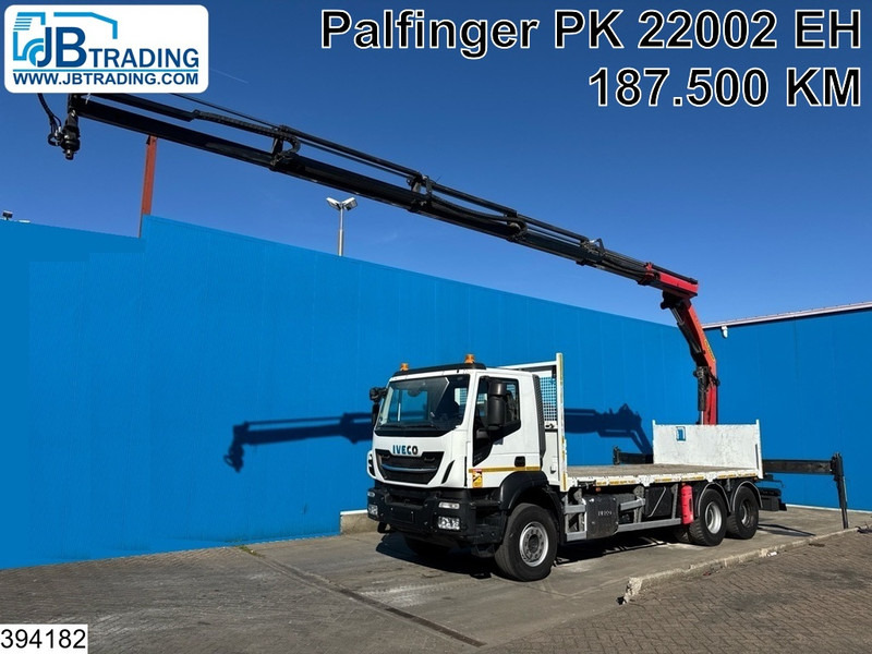 Iveco Trakker 360 6X4, EURO 6, Steel suspension, Palfinger - Бортова вантажівка/ Платформа, Вантажівка з маніпулятором: фото 1 Iveco Trakker 360 6X4, EURO 6, Steel suspension, Palfinger - Бортова вантажівка/ Платформа, Вантажівка з маніпулятором: фото 1