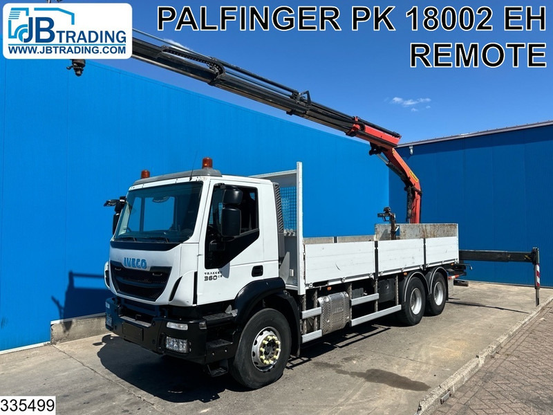 Iveco Trakker 360 6X4, EURO 6, Steel suspension, Palfinger - Бортова вантажівка/ Платформа, Вантажівка з маніпулятором: фото 1 Iveco Trakker 360 6X4, EURO 6, Steel suspension, Palfinger - Бортова вантажівка/ Платформа, Вантажівка з маніпулятором: фото 1