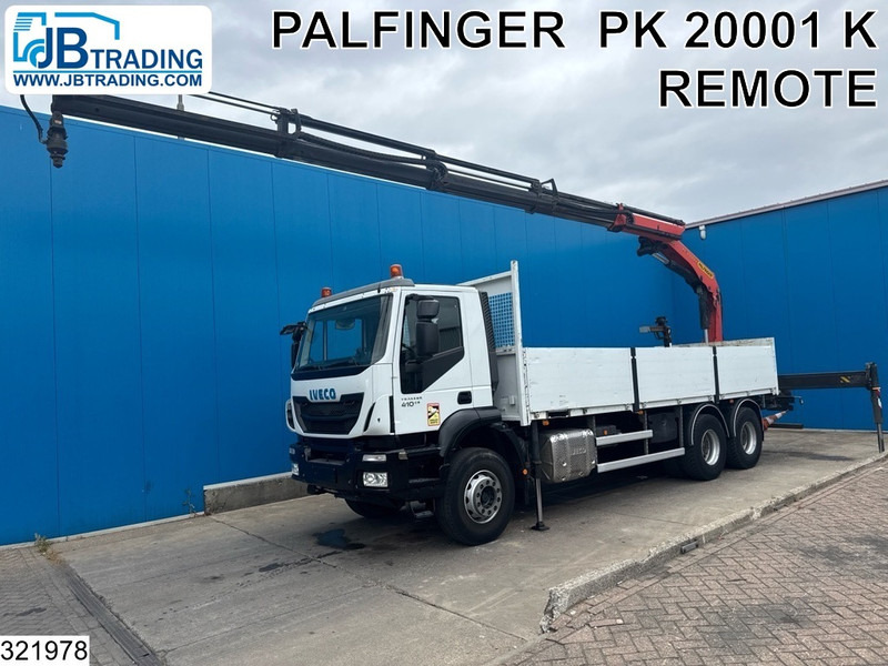 Iveco Trakker 410 6X4, EURO 6, Palfinger, Retarder, Steel suspension - Бортова вантажівка/ Платформа, Вантажівка з маніпулятором: фото 1 Iveco Trakker 410 6X4, EURO 6, Palfinger, Retarder, Steel suspension - Бортова вантажівка/ Платформа, Вантажівка з маніпулятором: фото 1