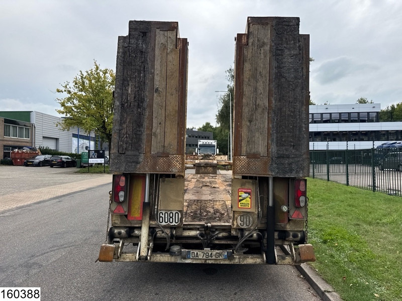 Низькорамна платформа напівпричіп Louault Lowbed 34,000 kg, Steering axle, Hydraulic, Winch: фото 16