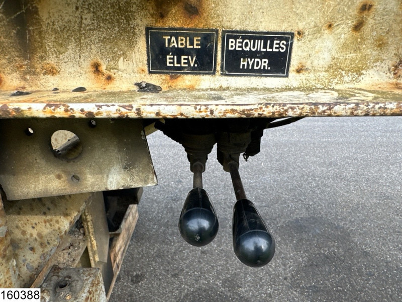 Низькорамна платформа напівпричіп Louault Lowbed 34,000 kg, Steering axle, Hydraulic, Winch: фото 14