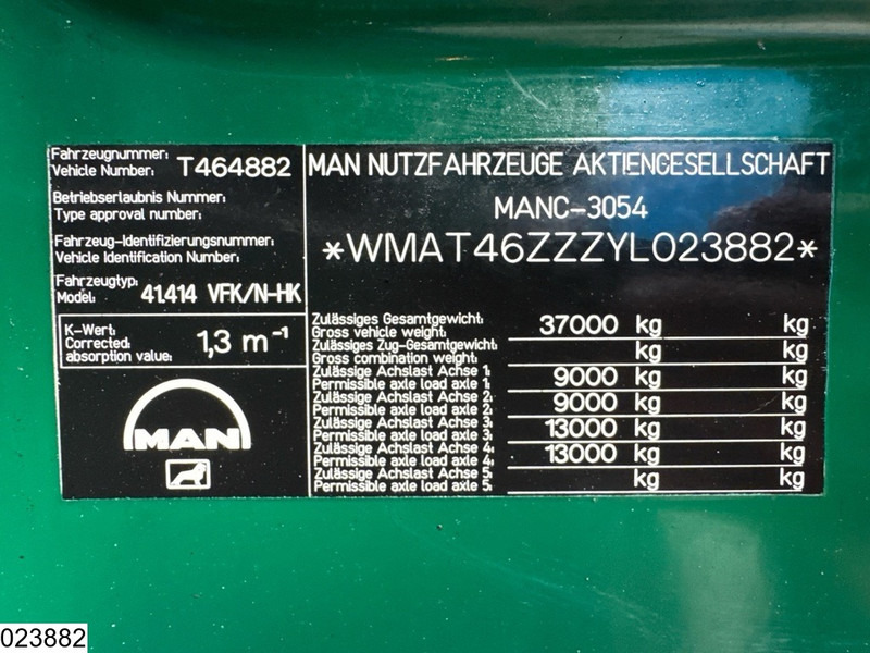 Самоскид вантажівка MAN 37 414 8x4, EURO 2, Manual, Leaf suspension: фото 7
